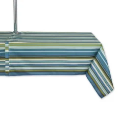 Design Imports Beachy Stripe Print Outdoor Tablecloth With Zipper 60X120 -Design Imports GUEST 1a058c61 33ee 4650 84cb 64b97e9727e2