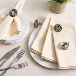 Design Imports Turquoise Sun Napkin Ring Set/4 6 Design Imports Turquoise Sun Napkin Ring Set/4 -Design Imports GUEST 1a17aca6 b3d8 4aad a695 9095e72beff2