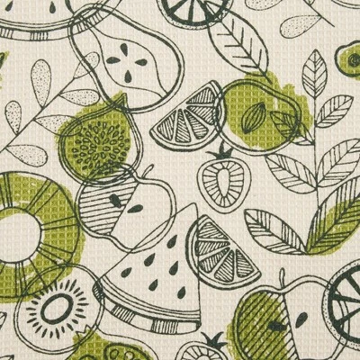 Design Imports Printed Dishtowel & Dishcloth Set 6 Piece, Veggie Print, Dt 18X28", Dc 13X13" 3 Design Imports Printed Dishtowel & Dishcloth Set 6 Piece, Veggie Print, Dt 18X28", Dc 13X13" - Image 3