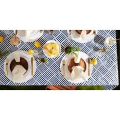 Design Imports Navy Grid Vinyl Tablecloth 70 Round -Design Imports GUEST 1aedef71 173e 402e 8ff0 533a77243377