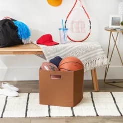 Design Imports Polyester Cube Solid Cinnamon Square 13X13X13 -Design Imports GUEST 1aef4feb cb86 46e2 9cde 41475266c3e8