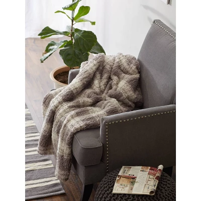 50"x60" Farmhouse Plaid Plush Throw Blanket - Design Imports 9 50"x60" Farmhouse Plaid Plush Throw Blanket - Design Imports - Image 9