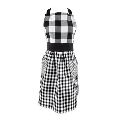 Design Imports Black/White Gingham Apron 9 Design Imports Black/White Gingham Apron - Image 9