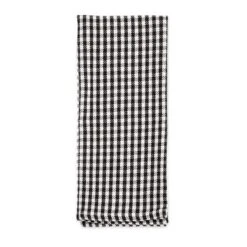 Design Imports Check Dishtowel & Dishcloth Set 6 Piece, Black, Dt 18X28", Dc 13X13" -Design Imports GUEST 1c83f26d a26a 4545 9b6b a923ea4eab29