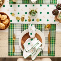 Design Imports A Wee Bit O Luck Embroidered Placemat Set/4 -Design Imports GUEST 1d48b031 010a 49d9 bee0 47d169916f53