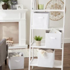 Nonwoven PP Cube Solid White Square 11x11x11 Set/4 -Design Imports GUEST 1d65bbd2 dc3b 4136 bc0e a3cd37c56e91