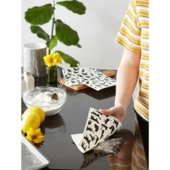 Design Imports Swedish Dishcloth Set/3, Reusable & Absorbent, Cats -Design Imports GUEST 1d80b824 4de7 407c b45e d38044809076