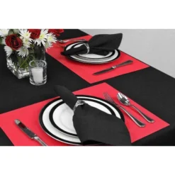 DII PVC Doubleframe Indoor/Outdoor Placemat Set/6, Tango Red, 13x17.25" -Design Imports GUEST 1eb4bc92 99d8 4848 9f85 53589ccec27f
