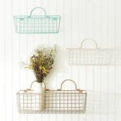 Design Imports Set Of 2 M Gold Wire Wall Baskets -Design Imports GUEST 1fa72864 7a21 46db 825a 77cbdcb4427b