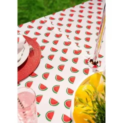 Design Imports Watermelon Print Outdoor Tablecloth With Zipper 60X84 -Design Imports GUEST 2017d1ed 8bb1 4644 ba4d 16eb2e3c4580