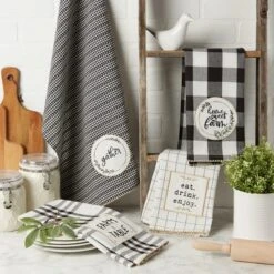 Design Imports Farm To Table Embellished Dishtowel Set/4 -Design Imports GUEST 20223080 387b 43ff 8204 71e04e7539f0