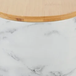 Design Imports White Marble Ceramic Canister Set/3 -Design Imports GUEST 204cb461 ac54 4fa1 9fea 989290dacc98