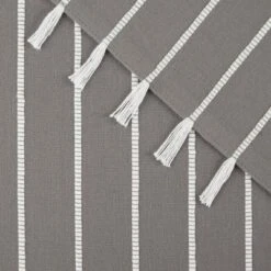 Design Imports Gray/ White Stripe Tassel Placemat Set/4 -Design Imports GUEST 2110abcf f9e2 452d 8ab7 63d6aedf9d73