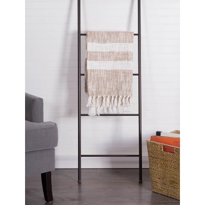 50"x60" Slub Striped Faux Shearling Throw Blanket - Design Imports 6 50"x60" Slub Striped Faux Shearling Throw Blanket - Design Imports - Image 6