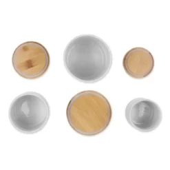 Design Imports White Marble Ceramic Canister Set/3 -Design Imports GUEST 213ded73 459b 4360 84ed 0132124dec14