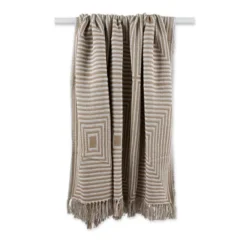 Square Throw Blanket Stone - Design Imports