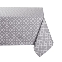 Design Imports Gray Lattice Tablecloth 60X84 -Design Imports GUEST 217a583c 8211 4433 ae73 2f939465d2f2