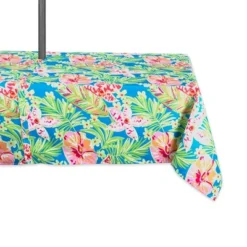 Design Imports Summer Floral Outdoor Tablecloth With Zipper 60X84 -Design Imports GUEST 21b3b2f0 189a 4b03 b77a 96549b73efc6