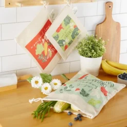 Design Imports Organic Greens Market Produce Bags Set/3 -Design Imports GUEST 21eed0e3 c730 4963 9da1 f84f2bf3c6e0