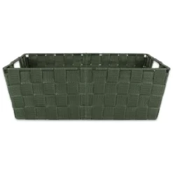 Design Imports Nylon Bin Basketweave Olive Trapezoid 13X15X5 Set/2 -Design Imports GUEST 22394027 f636 4027 adf1 fa8ca32a85bb