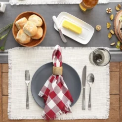 Design Imports Cream Sugar Basket Fringe Placemat Set/4 -Design Imports GUEST 238f1bb1 6411 41bd bc1d 4732b91608e2
