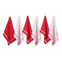Design Imports Red Waffle Weave Dishtowel Set/6 -Design Imports GUEST 24af9f3c d621 4aea 8209 2c68c2fa2392