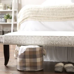 Design Imports Polyester Bin Tri Color Stone Round Medium 12X15X15 -Design Imports GUEST 25212dbf a108 4f9a b1ff 31500ea9ed3b