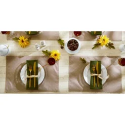 Design Imports Stone Tonal Lattice Print Outdoor Placemat Set/6 -Design Imports GUEST 2594f621 9d9c 49ea be4f d45e35b3eacd
