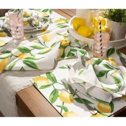 Design Imports Lemon Bliss Print Outdoor Placemat Set/6 11 Design Imports Lemon Bliss Print Outdoor Placemat Set/6 -Design Imports GUEST 25b16e90 93bf 49c4 b074 4462b6f6198f