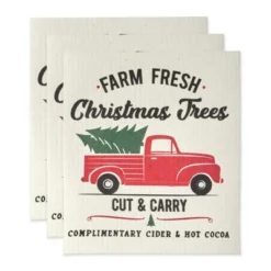 Design Imports Swedish Dishcloth Set/3, Reusable & Absorbent, Christmas Truck -Design Imports GUEST 26d62184 7827 4edc b15a 8c5f0fa96a88