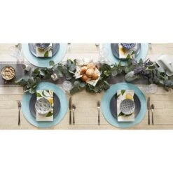 DII Solid Woven Placemat Set 6 Piece, Robbins Egg Blue, 15" Dia 12 DII Solid Woven Placemat Set 6 Piece, Robbins Egg Blue, 15" Dia -Design Imports GUEST 26d7ba4b 6bb1 4439 b559 5149549ad9e5