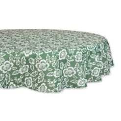 Design Imports Artichoke Green Floral Print Outdoor Tablecloth 60 Round -Design Imports GUEST 26e0e068 83e0 4db1 a128 30b8bbff6d9b