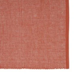 DII Ribbed Two-Tone Placemat Set 6 Piece, Vintage Red, 13x19"