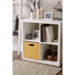 Design Imports Polyester Cube Solid Honey Gold Square 13X13X13 -Design Imports GUEST 28129488 dbb7 4ea4 92af 8e9265b1893c