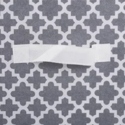 Set Of 2 13"x13"x13" Nonwoven Polyester Lattice Storage Cube Gray - Design Imports -Design Imports GUEST 2830badb 9d10 402e bda6 2ed20bad4fe2