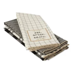 Design Imports Farm To Table Embellished Dishtowel Set/4 -Design Imports GUEST 290a0564 484a 4c6b 9781 e96134241c74
