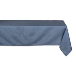 Design Imports French Blue Tonal Lattice Print Outdoor Tablecloth 60X120 -Design Imports GUEST 29ea017f d967 45ab 887b 7a98994e5f2c