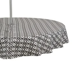 Design Imports Black Ikat Outdoor Tablecloth With Zipper 60 Round -Design Imports GUEST 2bbf7f30 3528 4ed6 b9e9 4f15c2c3f069
