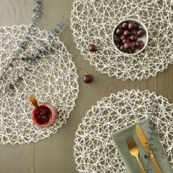 DII Woven Paper Placemat Set 6 Piece, Off-White, 15" Dia 8 DII Woven Paper Placemat Set 6 Piece, Off-White, 15" Dia -Design Imports GUEST 2c5b858b ca00 4cf2 b440 2dd3c1612c69