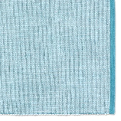 DII Ribbed Recycled Cotton/Poly Placemat Set 6 Piece, Storm Blue, 13x19" 1 DII Ribbed Recycled Cotton/Poly Placemat Set 6 Piece, Storm Blue, 13x19"