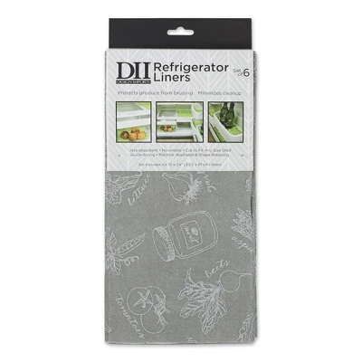 Design Imports Gray Market Print Fridge Liner Set/6 9 Design Imports Gray Market Print Fridge Liner Set/6 - Image 9