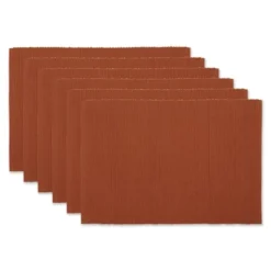 CINNAMON RIBBED PLACEMAT SET/6 9 CINNAMON RIBBED PLACEMAT SET/6 -Design Imports GUEST 2ca492b4 94e9 4f5a 96ac c3fe4e0faba6