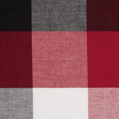 Design Imports Tri Color Check Tablecloth, Cardinal Red, 70" Round 4 Design Imports Tri Color Check Tablecloth, Cardinal Red, 70" Round - Image 4