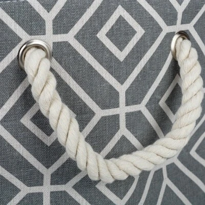 Design Imports Polyester Bin Stained Glass Gray Rectangle Large 17.5X12X15 4 Design Imports Polyester Bin Stained Glass Gray Rectangle Large 17.5X12X15 - Image 4