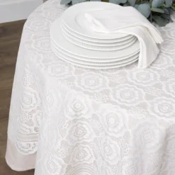 Design Imports Lace Tablecloth, Vintage, 63" Round -Design Imports GUEST 2e1e9f77 58ff 4b7d a9f8 b69783118f28