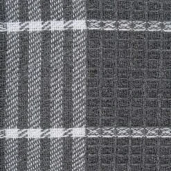Design Imports Gray Waffle Weave Dishcloth Set/12