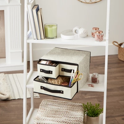 Design Imports Storge Closet 3 Drawer Damask 7 Design Imports Storge Closet 3 Drawer Damask - Image 7