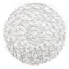 Design Imports Silver Woven Paper Round Placemat Set/6