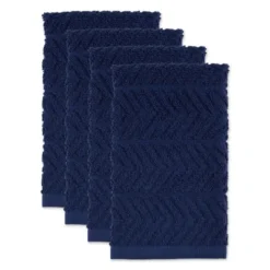 Design Imports Bar Mop Dishtowel Set 4 Piece, Nautical Blue, 16X19" -Design Imports GUEST 2f056030 c4aa 4074 a209 8edba08836f4