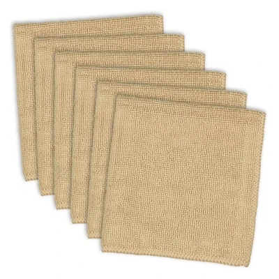 Design Imports Taupe Microfiber Essential Dishcloth (Set Of 6) 5 Design Imports Taupe Microfiber Essential Dishcloth (Set Of 6) - Image 5
